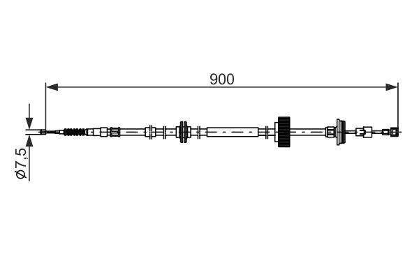 Bosch Handremkabel 1 987 482 793