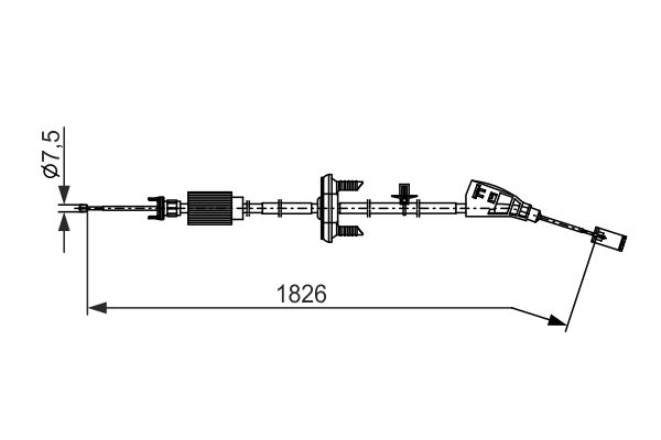 Bosch Handremkabel 1 987 482 795