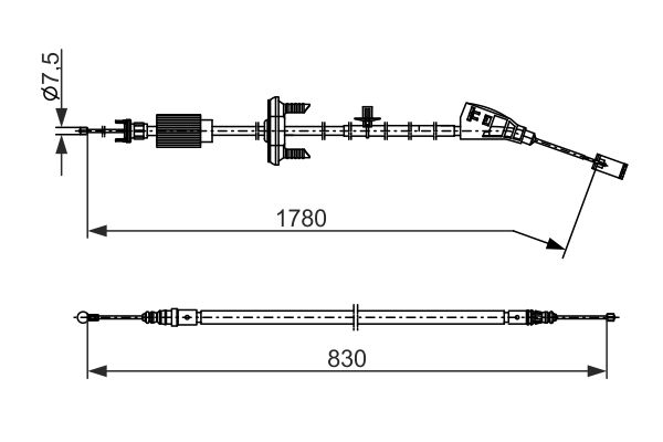 Bosch Handremkabel 1 987 482 797