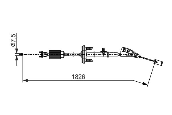 Bosch Handremkabel 1 987 482 799