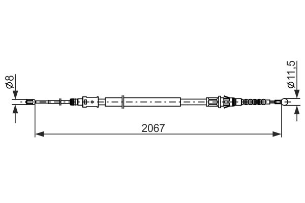 Bosch Handremkabel 1 987 482 869