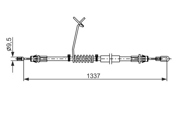 Bosch Handremkabel 1 987 482 881