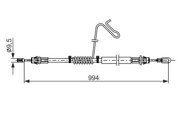 Bosch Handremkabel 1 987 482 882