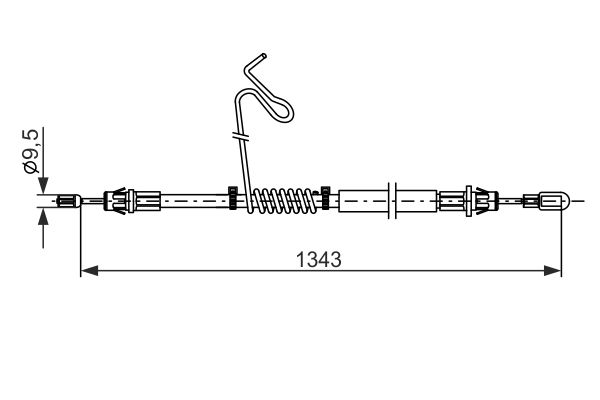 Bosch Handremkabel 1 987 482 883