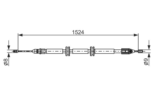 Bosch Handremkabel 1 987 482 888