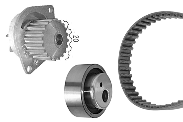 Bosch Distributieriem kit inclusief waterpomp 1 987 948 898