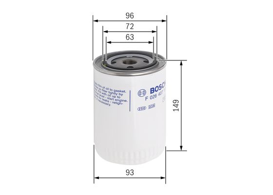 Bosch Oliefilter F 026 407 111