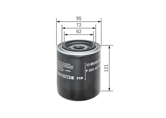 Bosch Oliefilter F 026 407 198