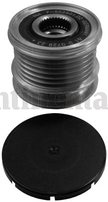 Contitech Vrijloop koppeling dynamo AP9050