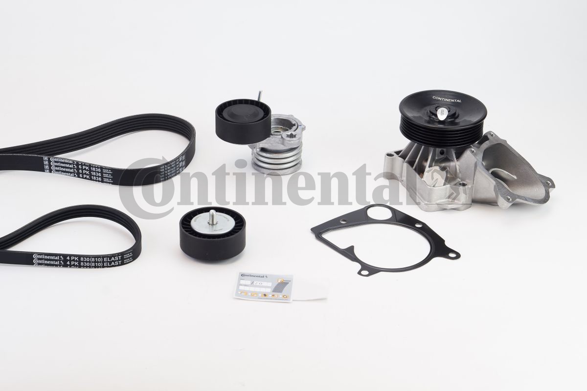 Contitech Poly V-riemen kit inclusief waterpomp 6PK1836WP1