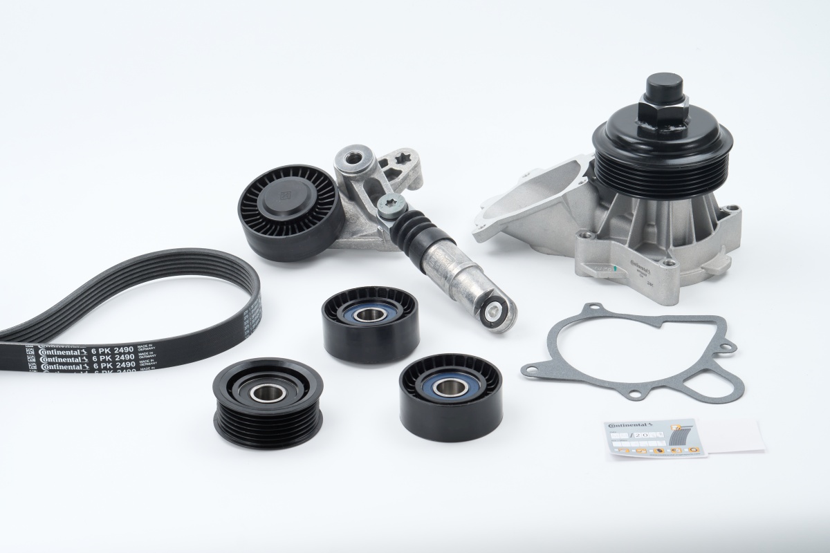 Contitech Poly V-riemen kit inclusief waterpomp 6PK2490WP1