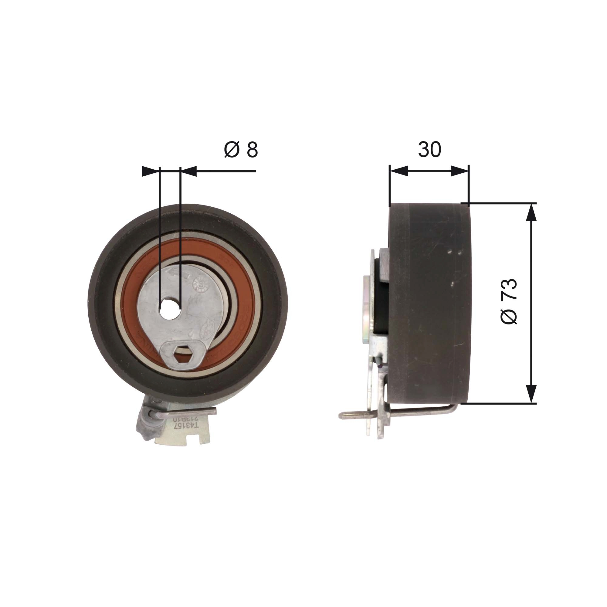 Gates Spanrol distributieriem T43157