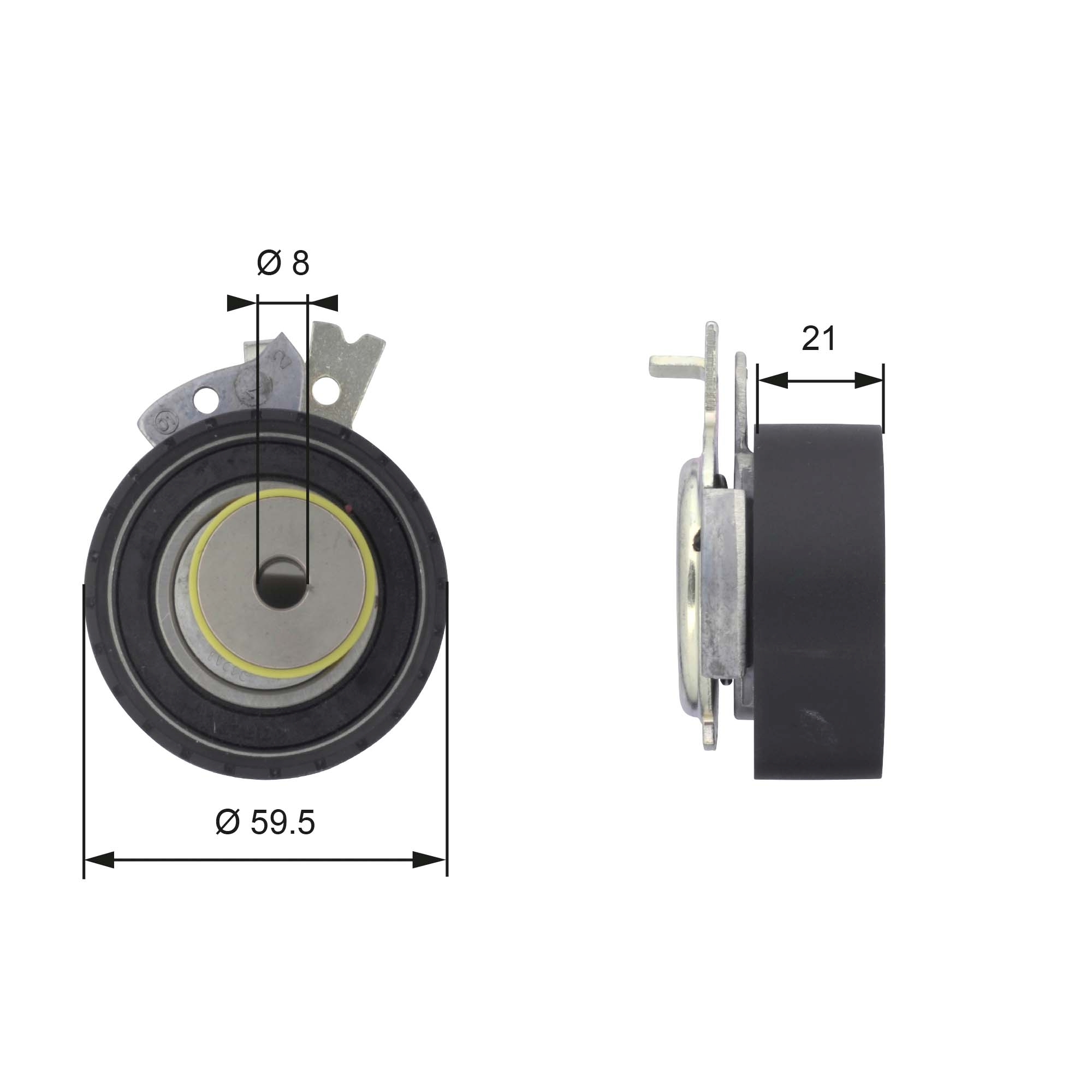 Gates Spanrol distributieriem T43161