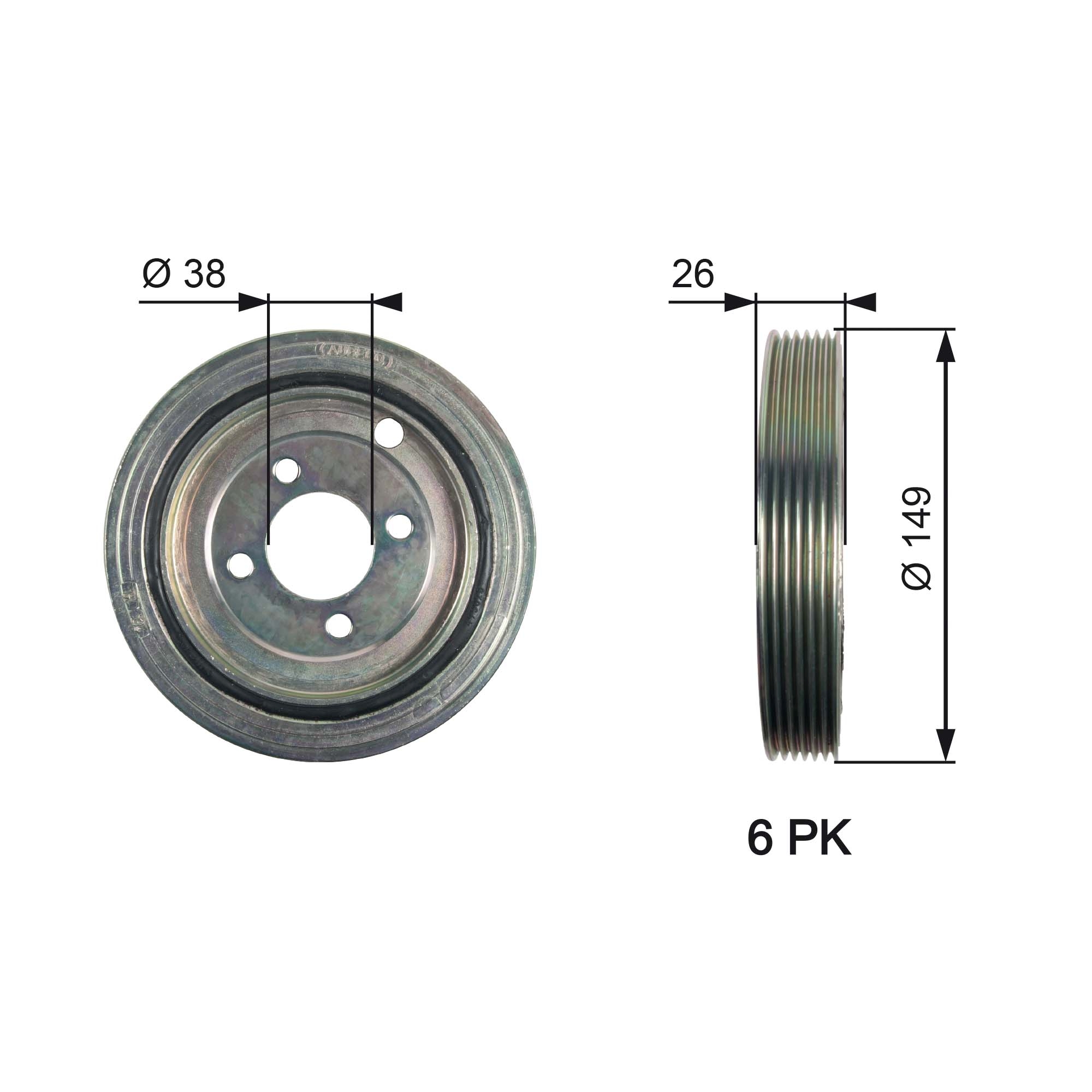 Gates Krukaspoelie TVD1104