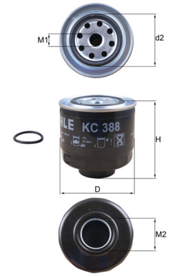 Knecht Brandstoffilter KC 388D