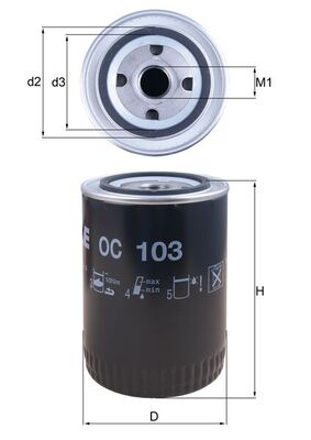 Knecht Oliefilter OC 103