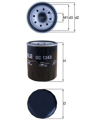 Knecht Oliefilter OC 1243