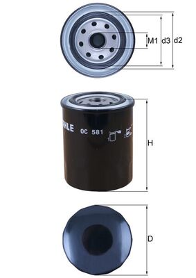 Knecht Oliefilter OC 581