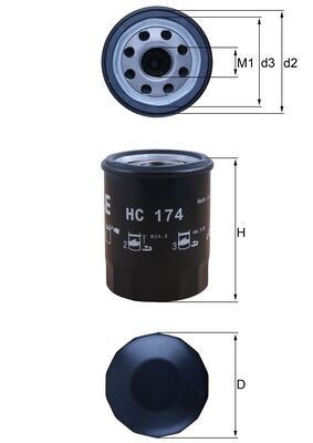 Knecht Filter/oliezeef automaatbak HC 174