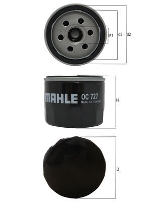 Knecht Oliefilter OC 727