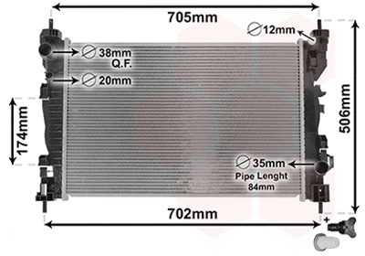 Van Wezel Radiateur 01002120