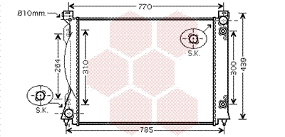 Van Wezel Radiateur 03002253