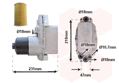 Van Wezel Oliekoeler motorolie 09013723