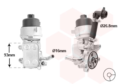 Van Wezel Oliekoeler motorolie 09013728