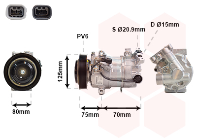 Van Wezel Airco compressor 1301K700