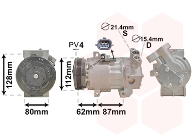 Van Wezel Airco compressor 1501K703