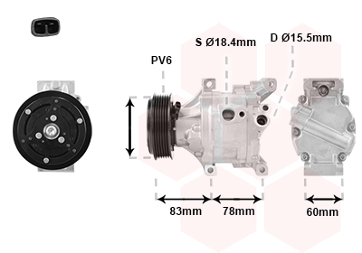 Van Wezel Airco compressor 1701K103