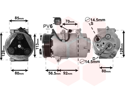 Van Wezel Airco compressor 1800K497