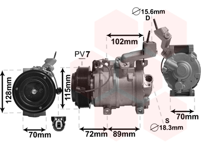 Van Wezel Airco compressor 2500K270