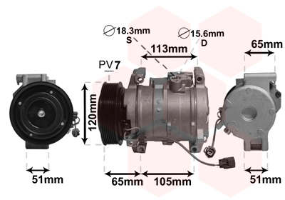 Van Wezel Airco compressor 2500K289