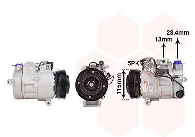 Van Wezel Compressor, airconditioning 3001K708