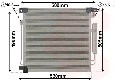 Van Wezel Airco condensor 32015700