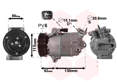 Van Wezel Airco compressor 3300K390