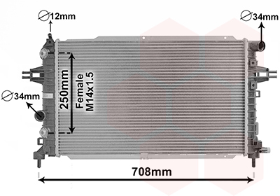 Van Wezel Radiateur 37002625