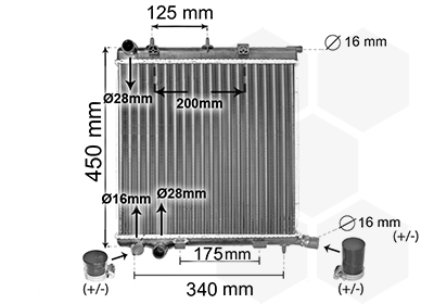 Van Wezel Radiateur 40012368