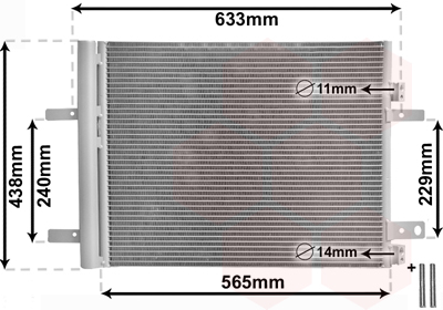 Van Wezel Airco condensor 40015700