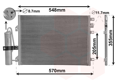 Van Wezel Airco condensor 43015275