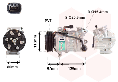 Van Wezel Airco compressor 4301K714