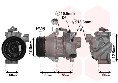 Van Wezel Airco compressor 5300K618