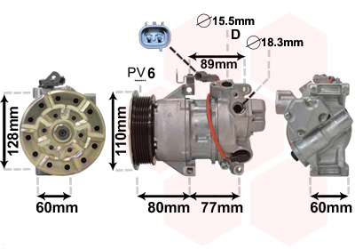 Van Wezel Airco compressor 5300K626