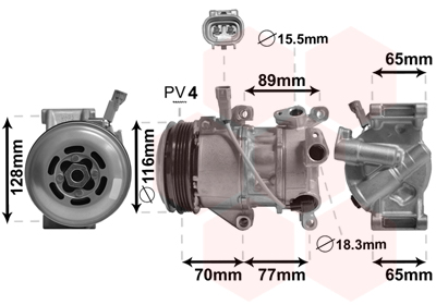 Van Wezel Airco compressor 5300K687