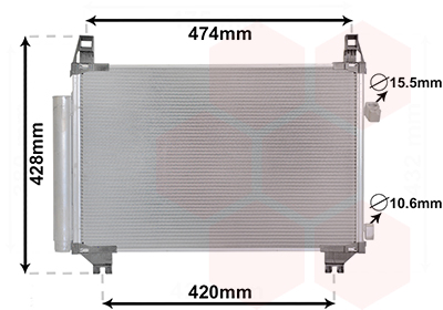 Van Wezel Airco condensor 53015701