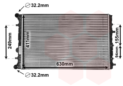 Van Wezel Radiateur 58002347