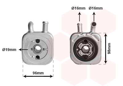 Van Wezel Oliekoeler motorolie 58003082