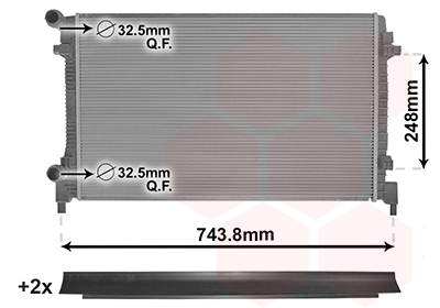 Van Wezel Radiateur 58012711