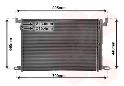 Van Wezel Airco condensor 58015705